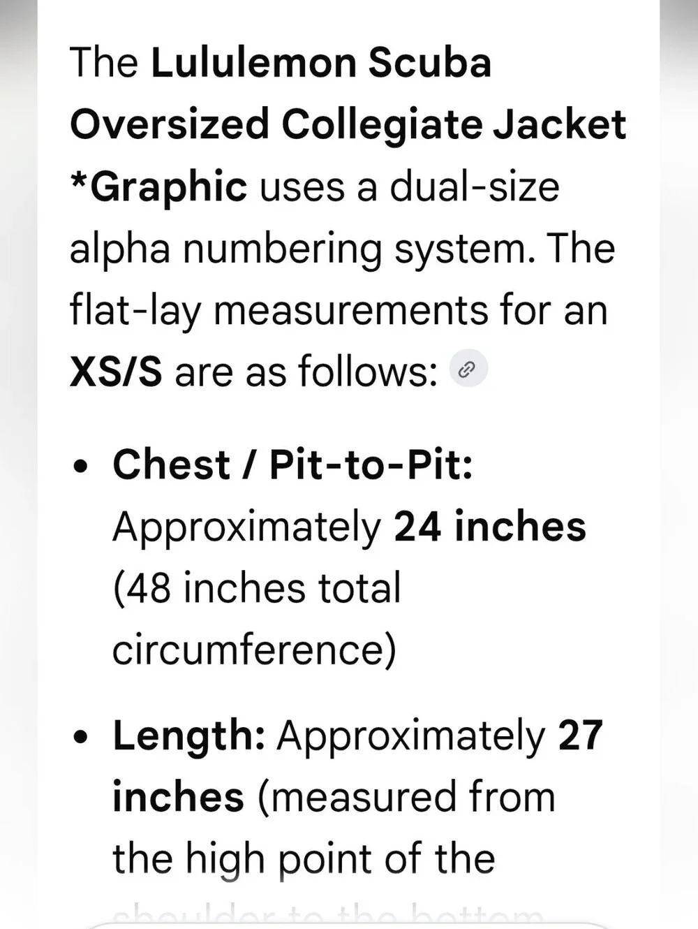 lululemon athletica Oversized Collegiate Black & Cream Varsity Jacket